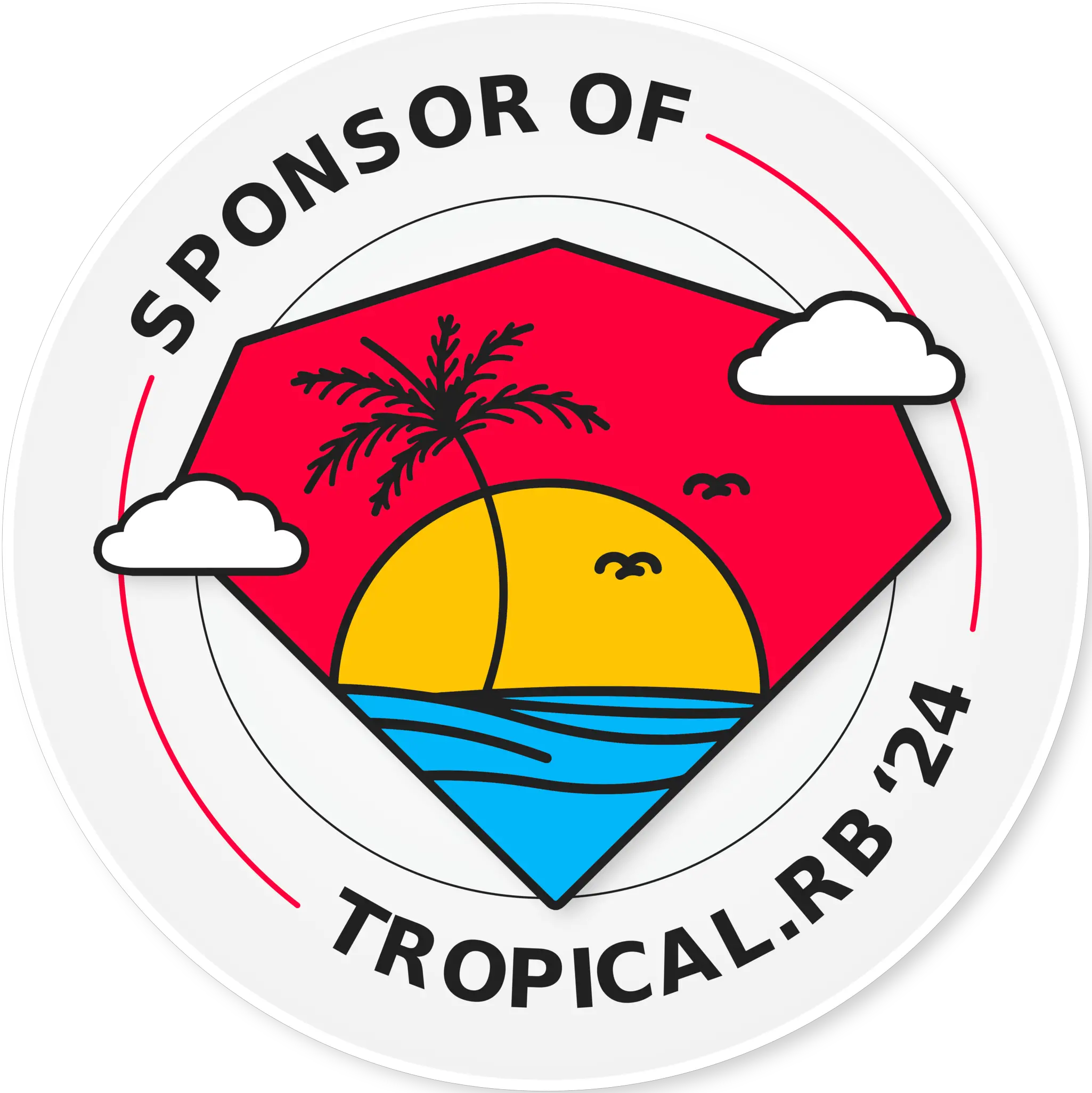 Tropical Ruby Sponsor Badge